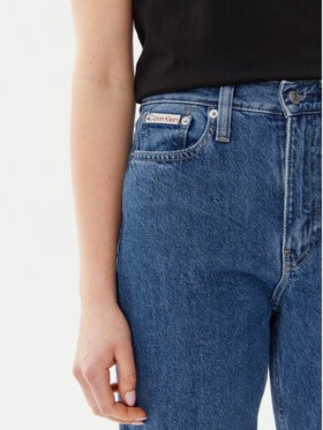 Calvin Klein Jeans Jeansy J20J225126 Niebieski Straight Fit