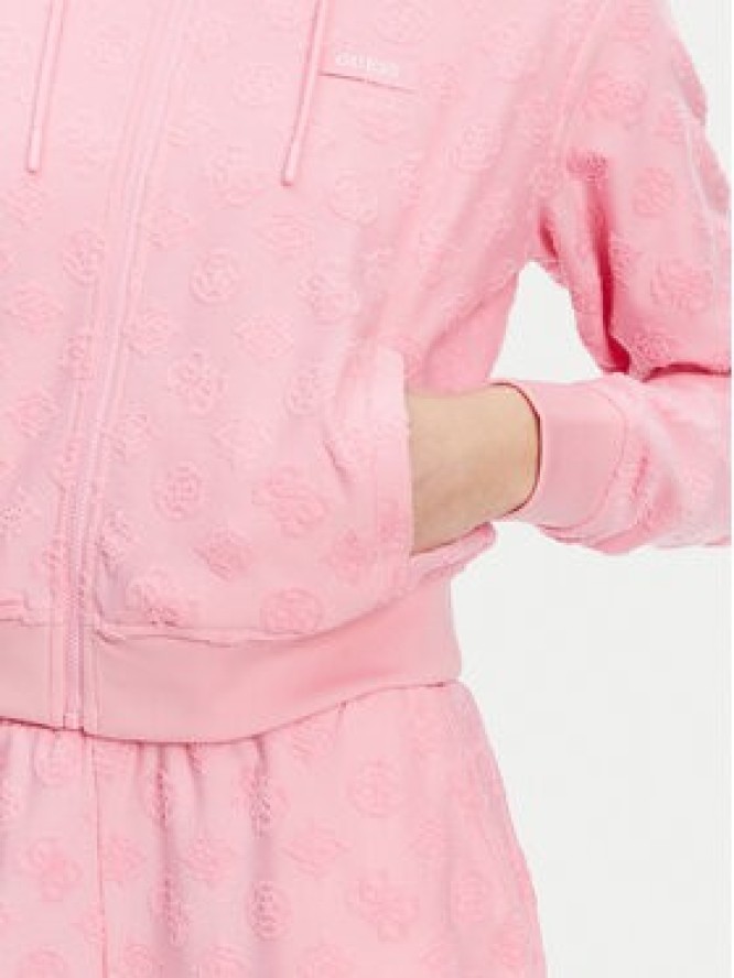 Guess Bluza V5GQ00 KCT02 Różowy Regular Fit