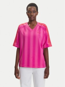 adidas T-Shirt Linear JW6021 Różowy Oversize