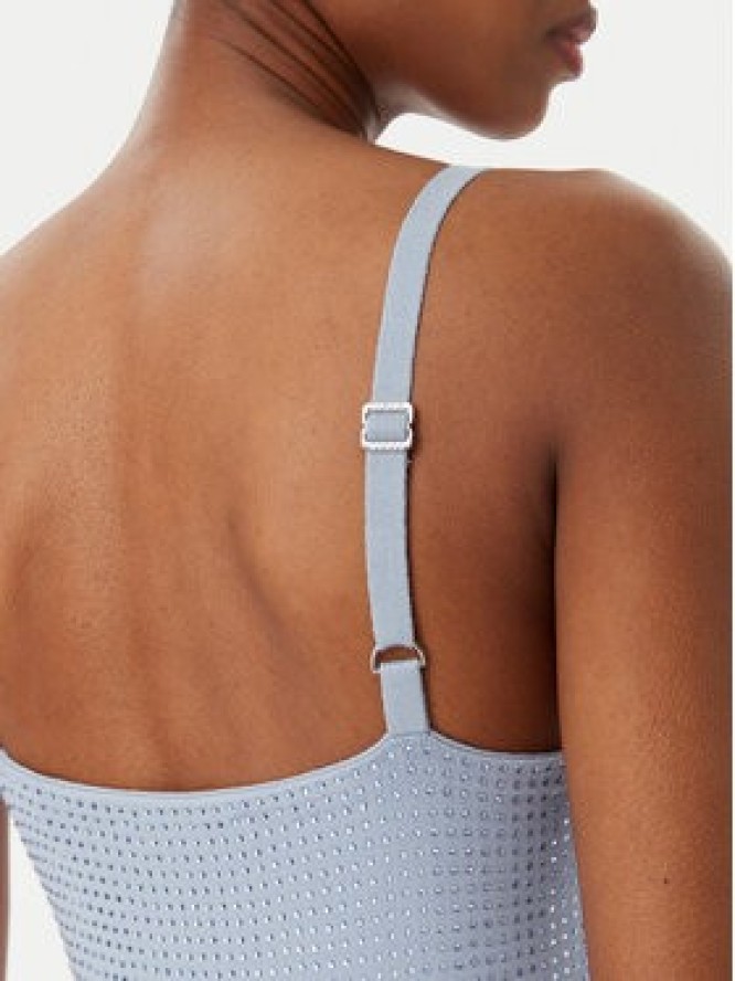 Guess Sukienka dzianinowa W5GK45 Z3MN2 Niebieski Regular Fit