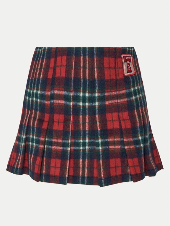 Tommy Jeans Spódnica mini DW0DW21249 Czerwony Regular Fit