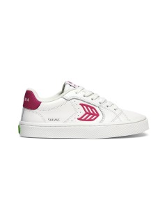 Sneakersy skórzane Cariuma Salvas Leather White Jazzy Pink Logo