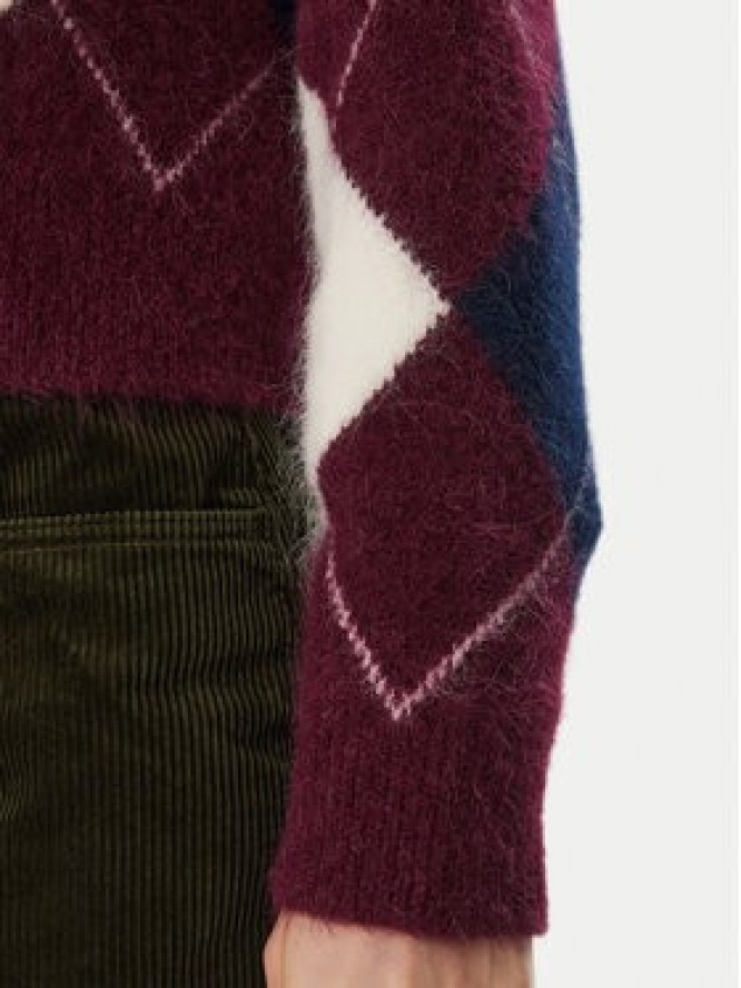 Tommy Jeans Sweter Fluffy DW0DW23351 Fioletowy Regular Fit