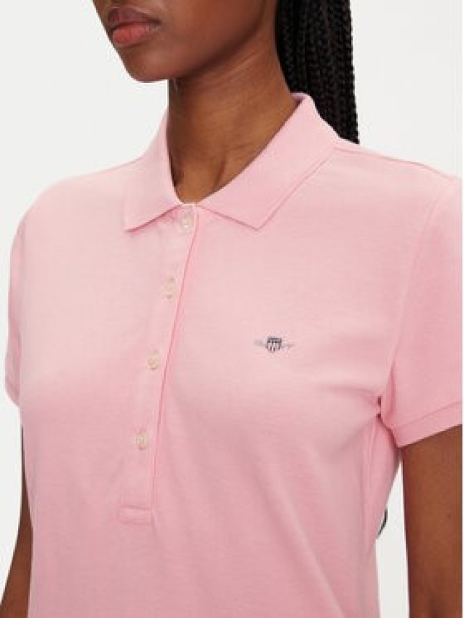 Gant Polo Sheild 4200870 Różowy Slim Fit