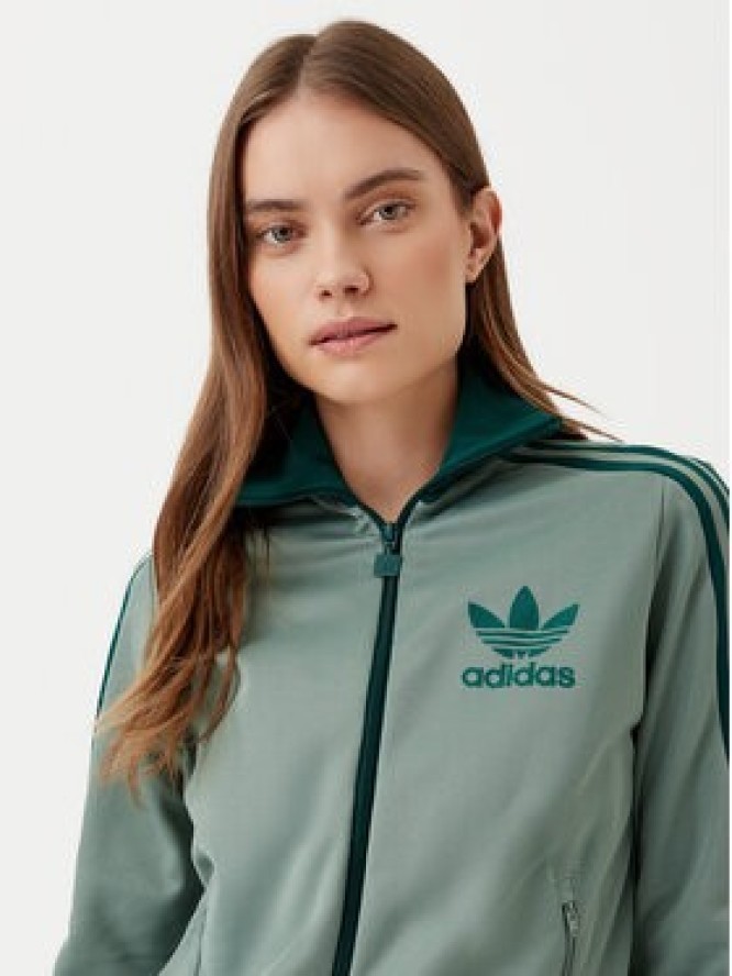 adidas Bluza Beckenbauer JC5809 Zielony Regular Fit