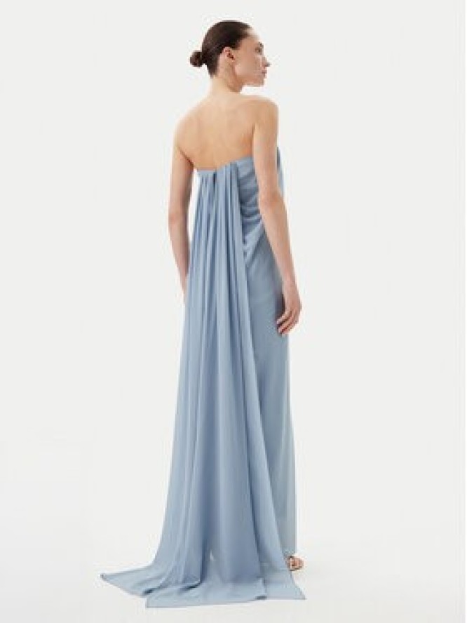 Eleh Sukienka wieczorowa ESS250187 Niebieski Regular Fit