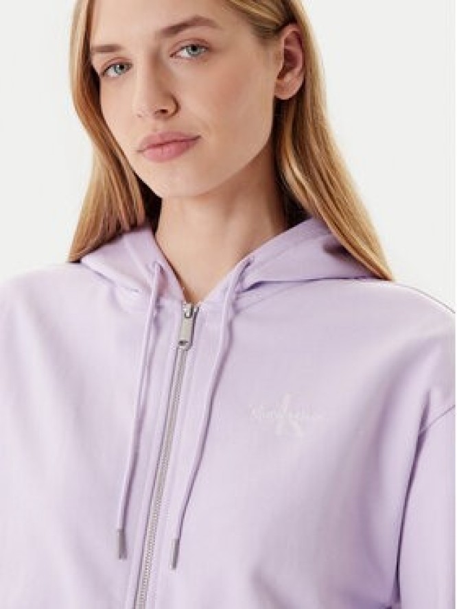 Calvin Klein Jeans Bluza Monologo LV047B270G Fioletowy Regular Fit