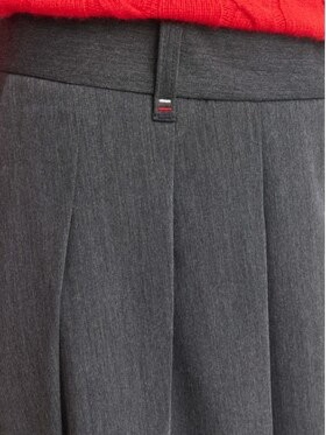 Tommy Hilfiger Spódnica plisowana WW0WW51588 Szary ciemny Regular Fit