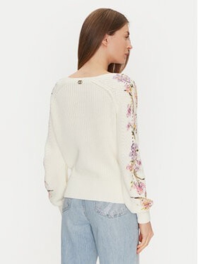 TWINSET Sweter 251TP3642 Beżowy Regular Fit