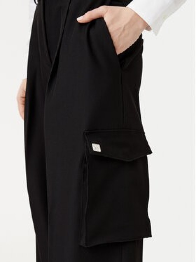 HUGO Spodnie materiałowe Hubike 50530970 Czarny Wide Leg