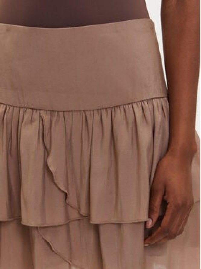 Vero Moda Spódnica mini Clara 10336425 Beżowy Regular Fit