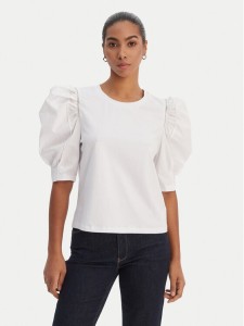 Fracomina Bluzka FR26ST3035J40101 Biały Regular Fit