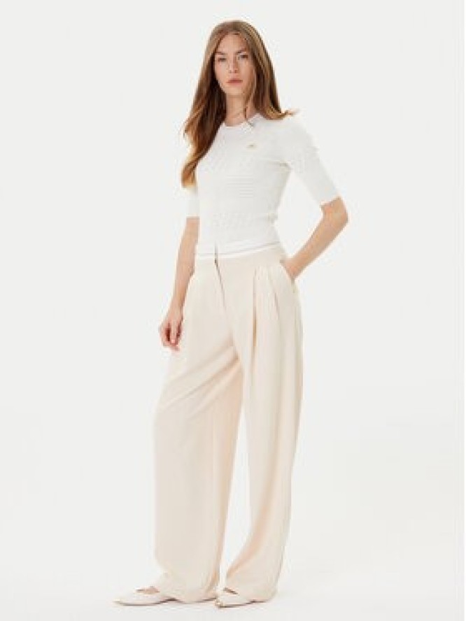 TWINSET Sweter 252TP3240 Beżowy Regular Fit