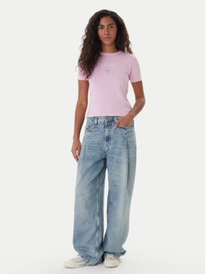 Guess Jeans T-Shirt W6RI15 J1314 Różowy Regular Fit