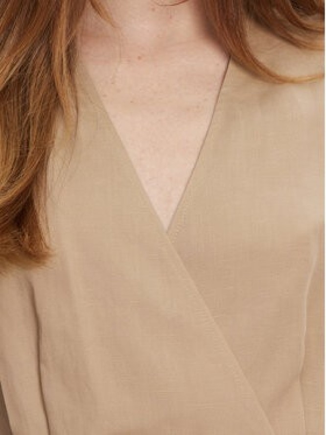 TWINSET Sukienka letnia 251TT2072 Beżowy Loose Fit