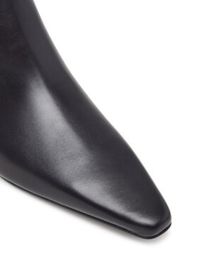 Calvin Klein Botki Kitten Heel Ankle Boot Lth HW0HW03165 Brązowy ciemny