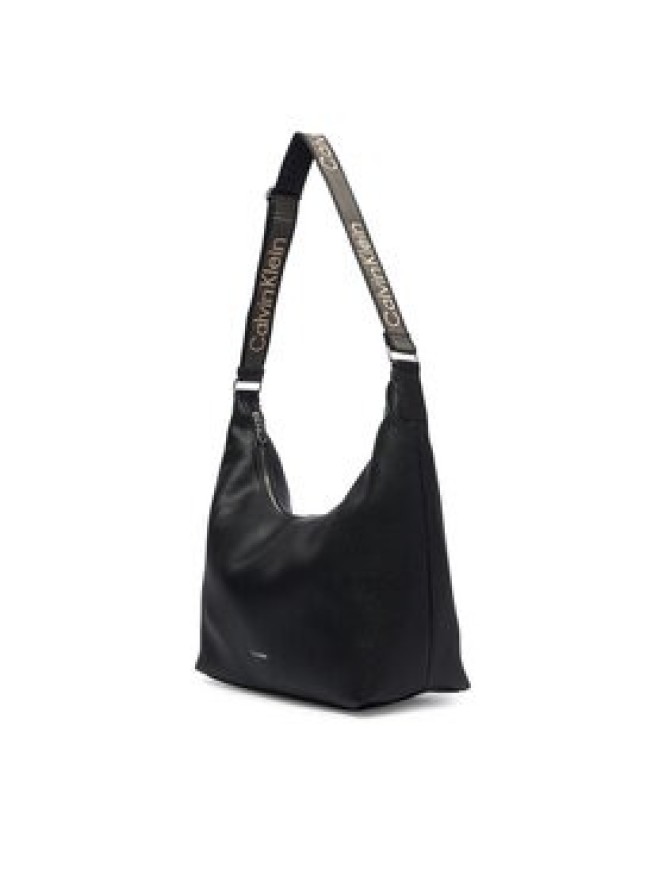 Calvin Klein Torebka Webbing Strap Md Shoulder Bag LV04F3891G Czarny