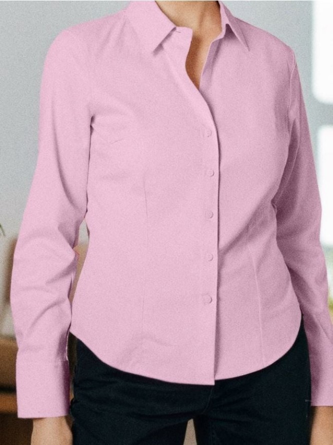 Koszula z długim rękawem - różowy