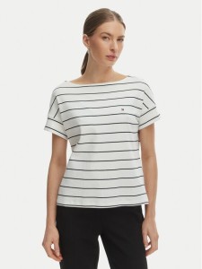 Tommy Hilfiger T-Shirt WW0WW49723 Écru Loose Fit