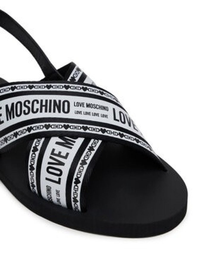 LOVE MOSCHINO Sandały San Lod Micro20 JA16142G0MIX200A Czarny