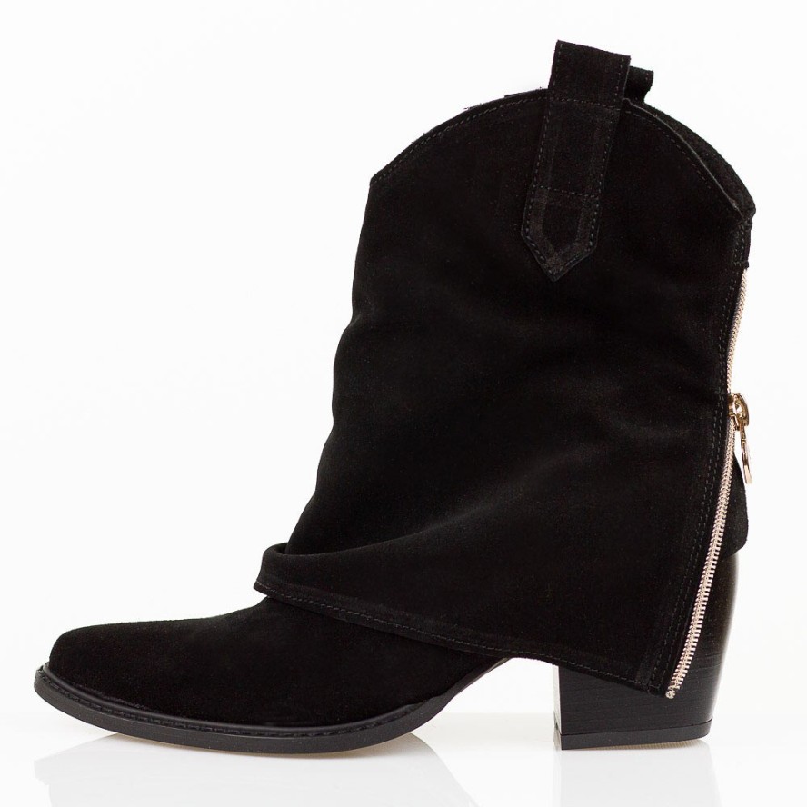 Czarne Polskie kowbojki damskie Deoni D394