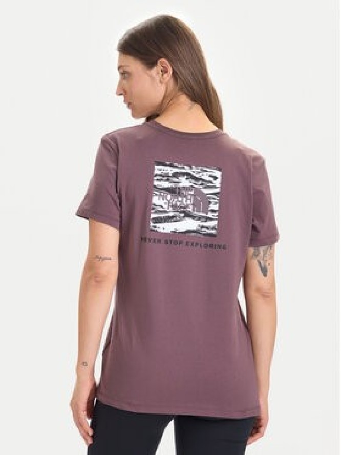 The North Face T-Shirt Box Nse Edge Of Light NF0A8E3J Brązowy Relaxed Fit