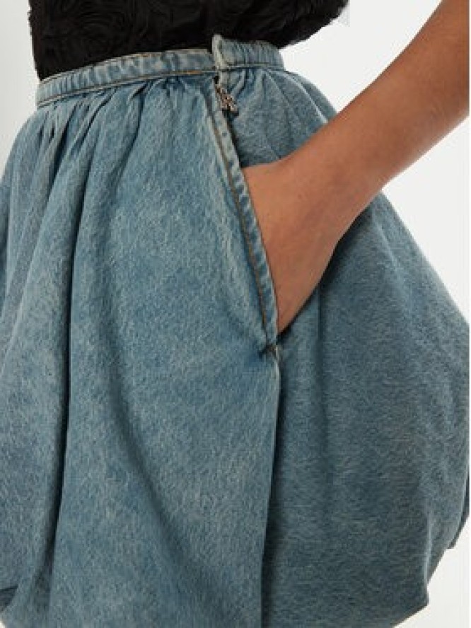 ROTATE Spódnica mini 113528 Niebieski Regular Fit