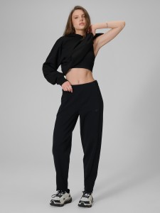 4F Spodnie dresowe damskie - czarne L