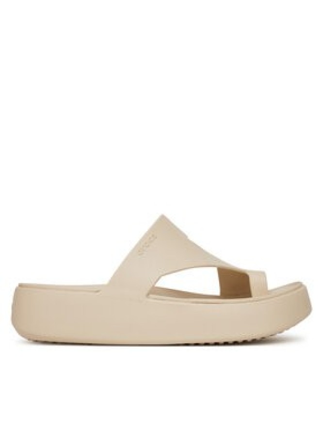 Crocs Japonki Getaway Platform Toe Loop 210834 Beżowy