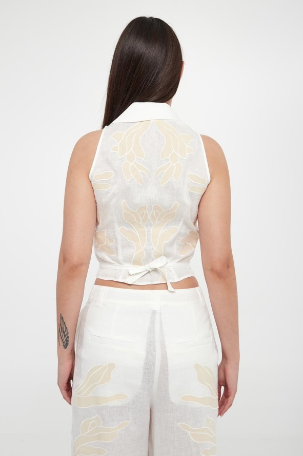 Top damski lniany Kriss MARELLA