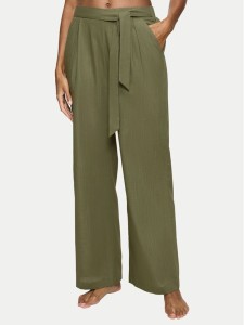 Triumph Spodnie materiałowe Summer 10222571 Zielony Relaxed Fit