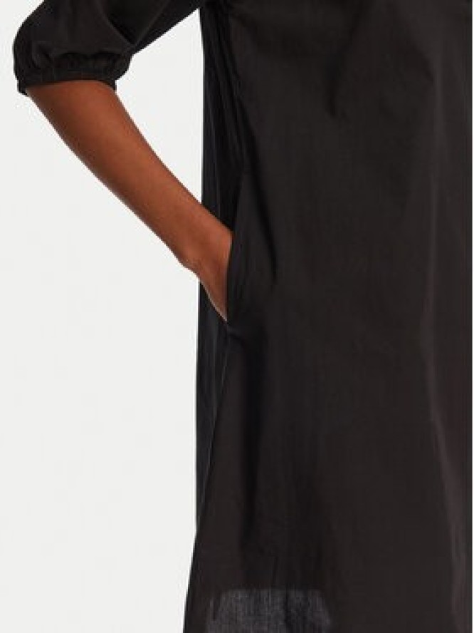 Selmark Sukienka letnia BN198 Czarny Relaxed Fit