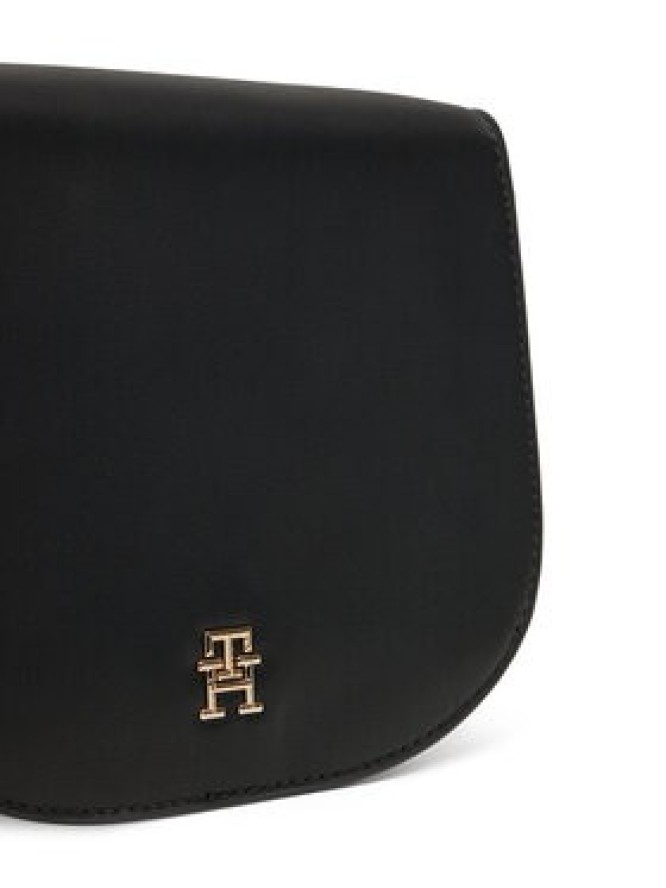 Tommy Hilfiger Torebka Th Logotape Saddle Bag AW0AW17184 Czarny
