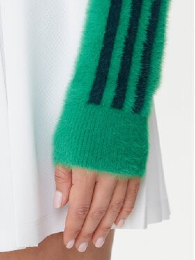 adidas Kardigan Fluffy JW5177 Zielony Regular Fit