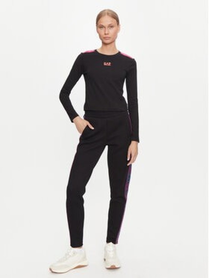 EA7 Emporio Armani Bluzka 6DTT16 TJLOZ 1200 Czarny Regular Fit