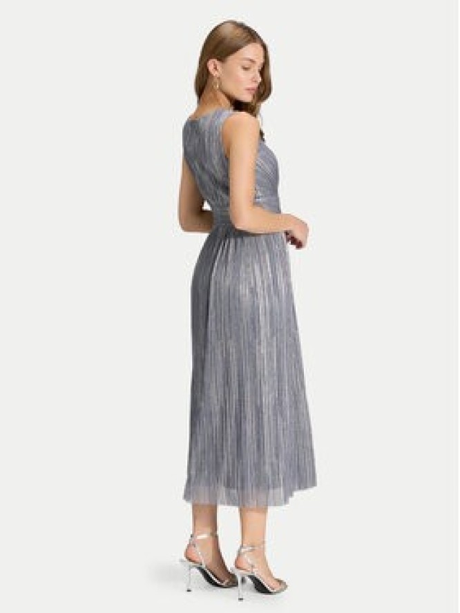 Swing Sukienka koktajlowa 5AK07900 Srebrny Regular Fit