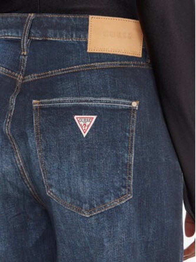 Guess Jeansy W5YA1A D0213 Granatowy Wide Leg