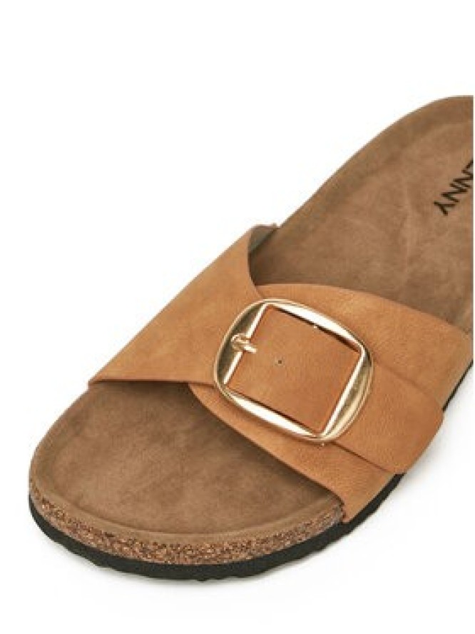 JENNY Klapki LB-P1598-YLD Brązowy