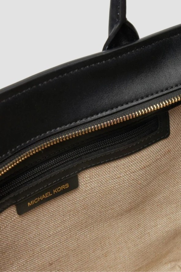 MICHAEL KORS Czarna shopperka skórzana