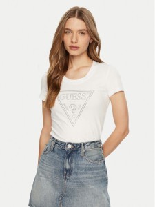 Guess T-Shirt W5RI11 J1314 Biały Regular Fit