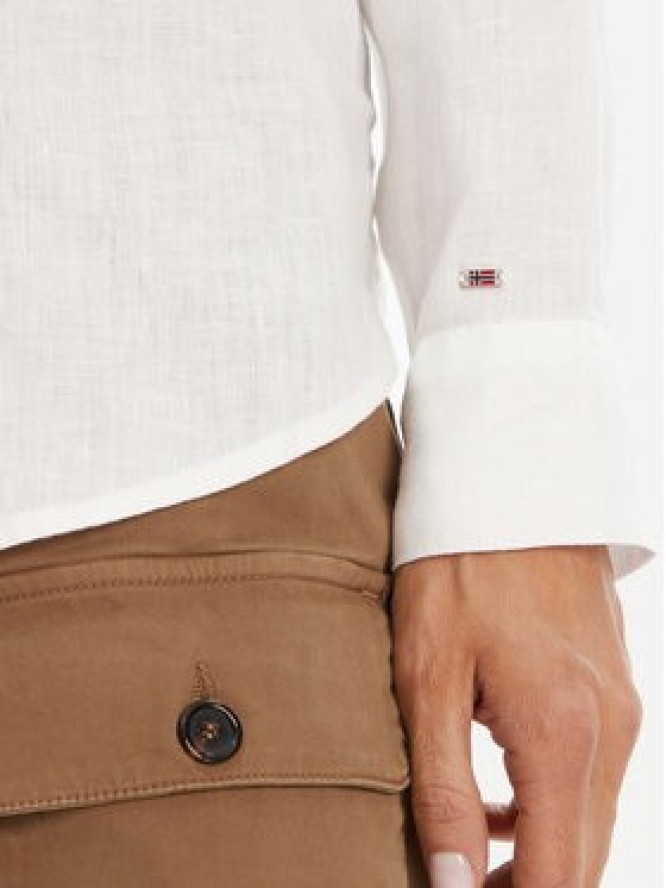 Napapijri Koszula G-Ete NP0A4IFN Biały Regular Fit