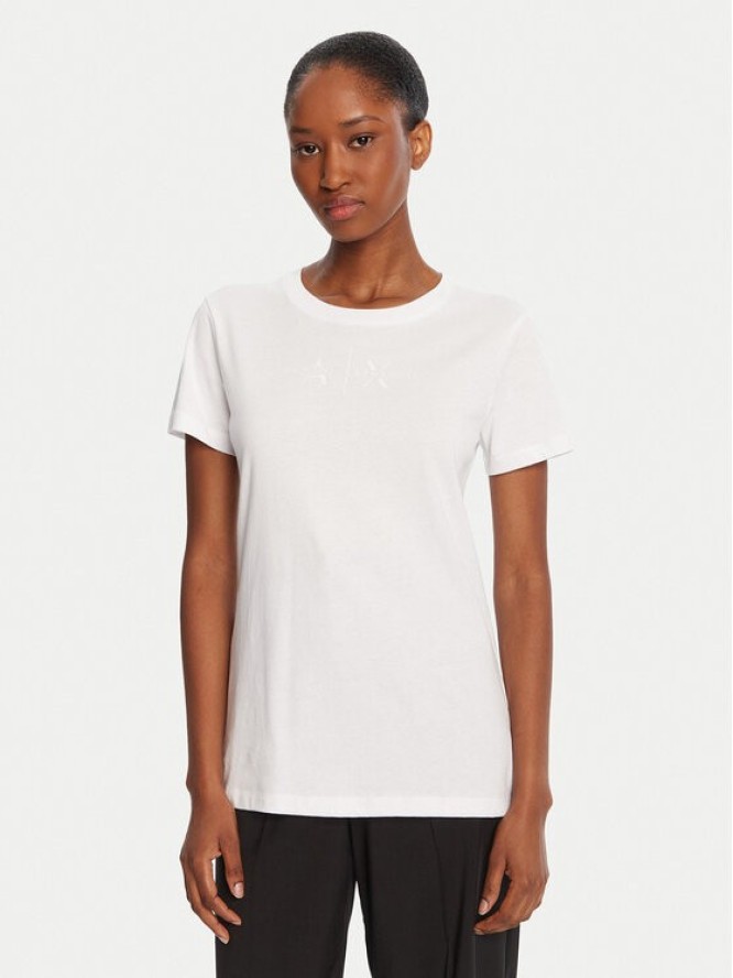 Armani Exchange T-Shirt XW001366 AF10356 U0002 Biały Regular Fit