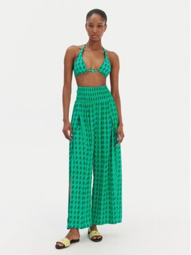 Seafolly Spodnie materiałowe Sorrento 55573-PA Zielony Wide Leg