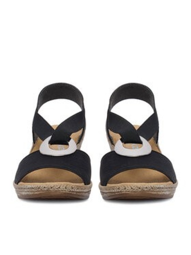 Rieker Sandały CEO-624H6-00 Czarny