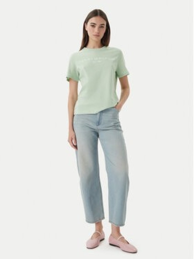 Tommy Hilfiger T-Shirt WW0WW40276 Zielony Regular Fit