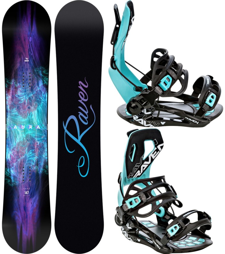 Zestaw Snowboard Raven Aura + Wiązania Raven FT360