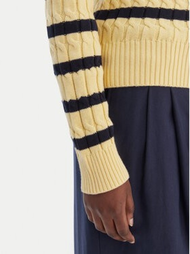 Tommy Hilfiger Sweter WW0WW47644 Żółty Regular Fit