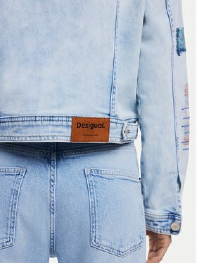 Desigual Kurtka jeansowa Los Angeles 25SWED03 Niebieski Regular Fit