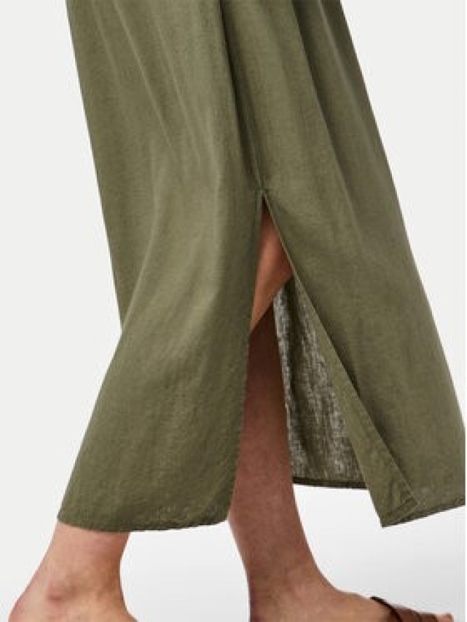 Pieces Spódnica midi Pia 17151888 Zielony Regular Fit