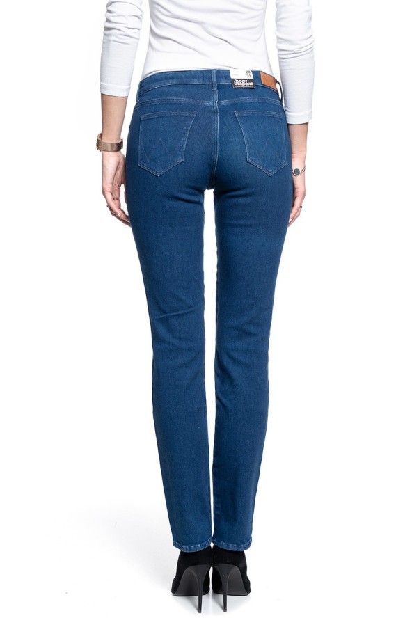 SPODNIE DAMSKIE WRANGLER STRAIGHT DEEP WATERS W28TJN69D 112128500